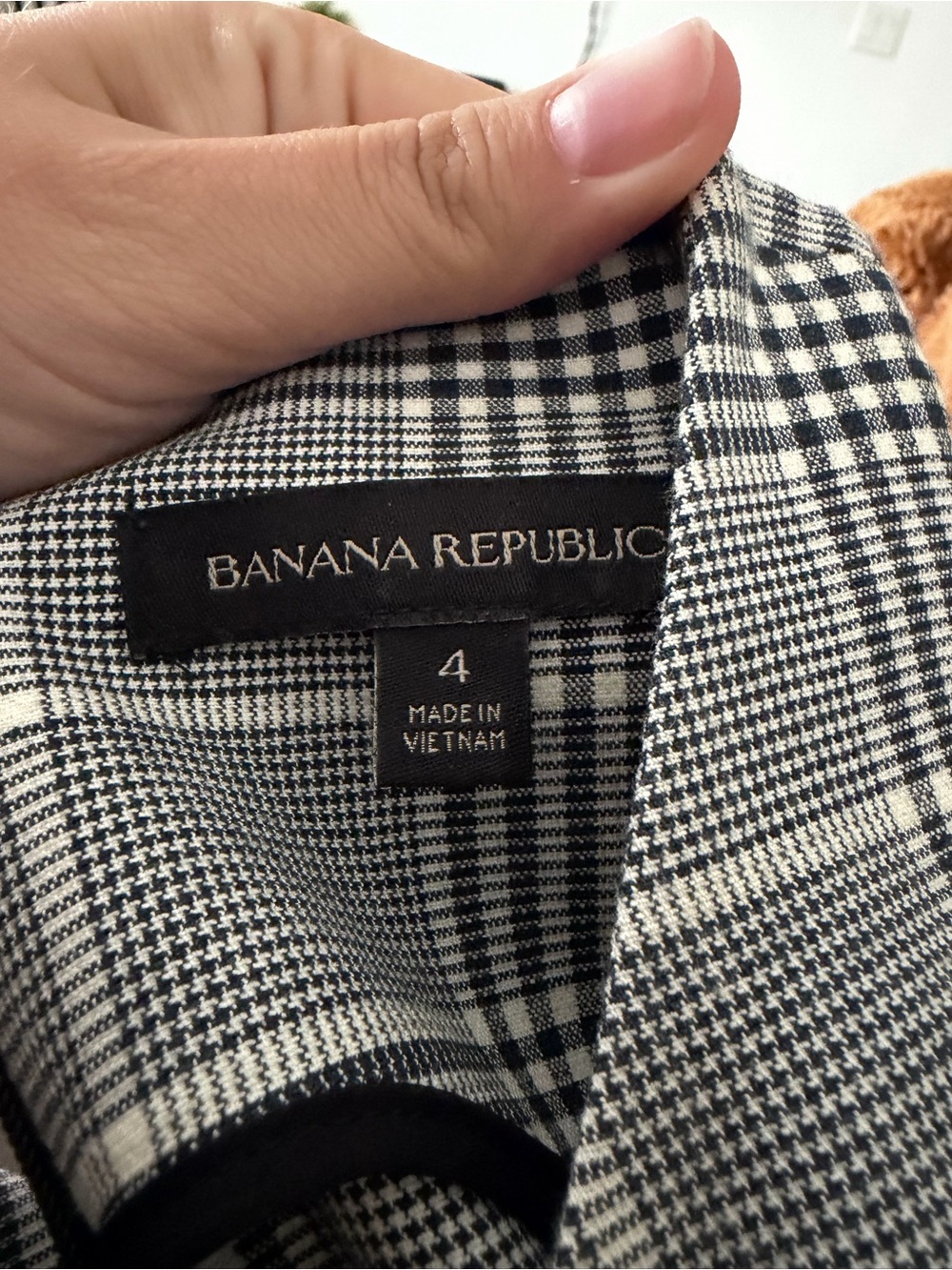 Banana Republic Gray Plaid Midi Sheath Dress - Picture 3 of 3